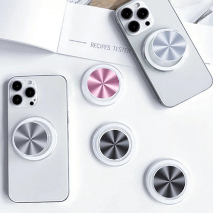 Popped Magnetic Foldable Phone Grip Holder Socket  Support Tok For iPhone 17 16 15 14 13 N52 Magnet Ring Finger Expanding Stand