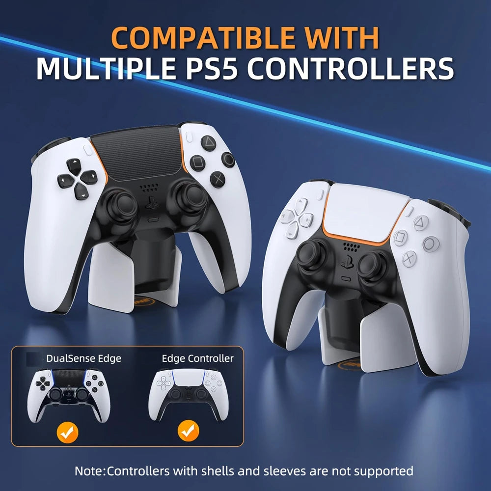 Mini Charging Dock for PS5 Controller Fast USB Charging Station for PS5 DualSense Edge Controller with Charger Indicator
