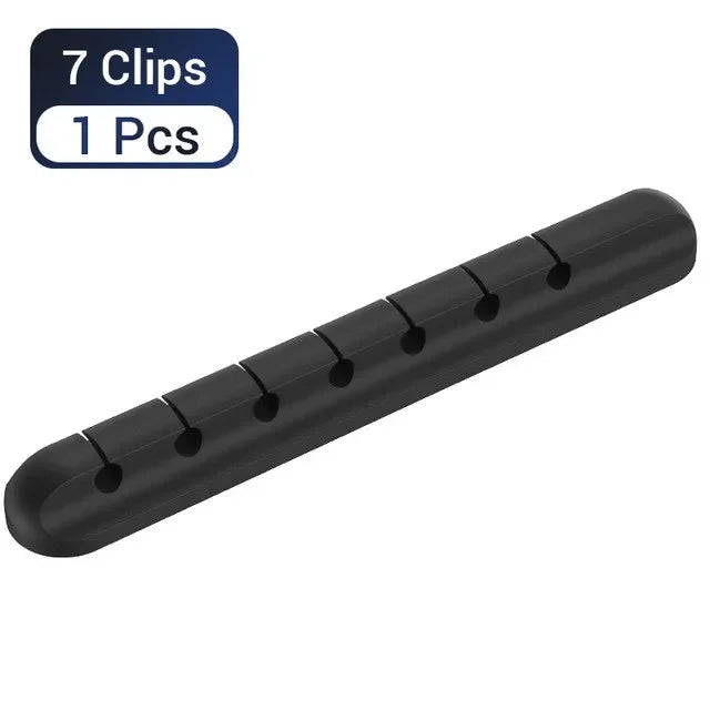 Cable Holder Clips Cable Management Cord Organizer Clips Silicone for USB Charging Cable Mouse Cable Wire PC Office Home Car
