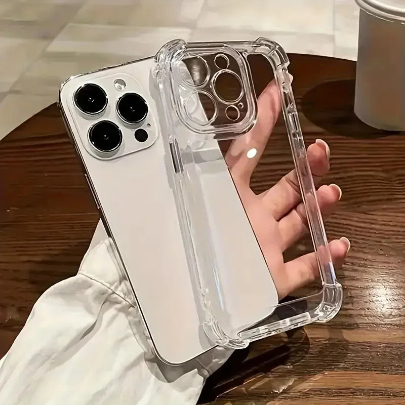 A pack of 5 shockproof transparent phone cases, suitable for iPhone 16, 15, 14, 13, 12, 11 Pro Max, X, Xs Max, Xr, 8 and 7 Plus