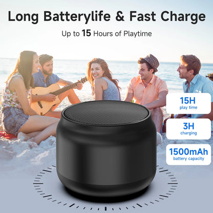 Bluetooth Speaker, Portable Bluetooth Speaker Wireless V5.3 with Loud Stereo Sound, 8H Playtime, RGB Lights, Support TWS/TF Card