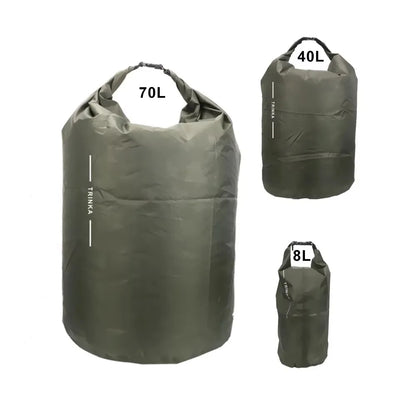 Dry storage bags for rowing, kayaking, and canoeing, 8L, 40L, 70L, waterproof non-water-filled bags, suitable for outdoor travel