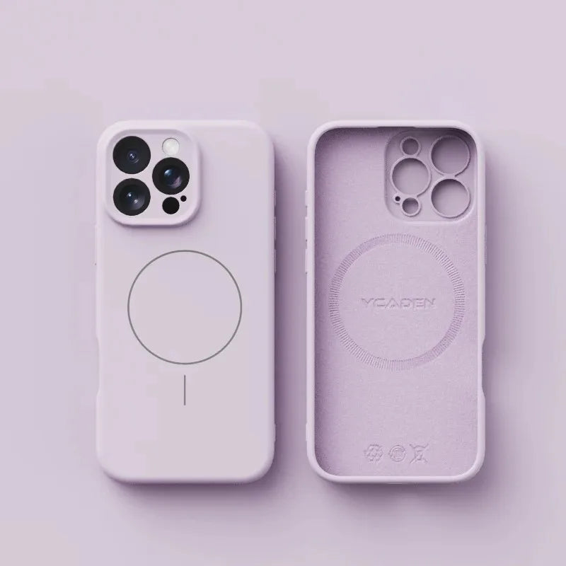 Magnetic Luxury Wireless Charge For Magsafe Phone Cases for iPhone 16 Plus 15 14 13 17 Pro Max 17 Original Liquid Silicone Cover