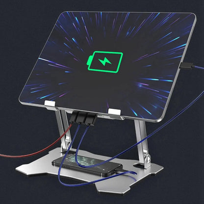 Laptop Cooling Pad Adjustable Aluminum Stand Portable Laptop Holder for All Tablets