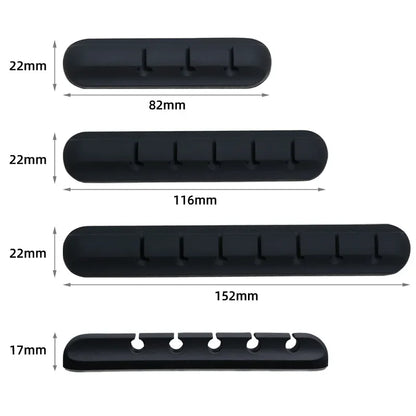 Cable Holder Clips Cable Management Cord Organizer Clips Silicone for USB Charging Cable Mouse Cable Wire PC Office Home Car