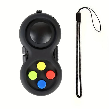 Fidget Pad with 8 Fidget Functions, Fidget Controller Stress Reducer, Fidget Toy Cube Relieves Stress and Anxiety Relief Toys
