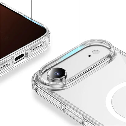 Luxury Clear Shockproof for Magsafe Magnetic Case For iPhone 17 Air 17Pro 17 Pro Max Wireless Charging Shockproof Hard PC Cover