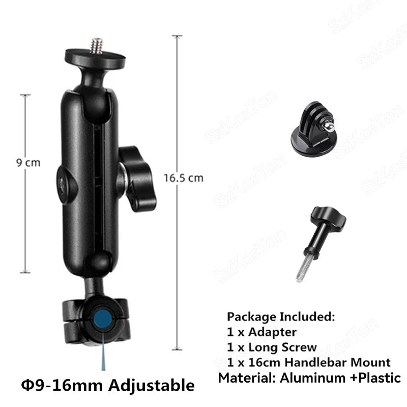 Camera Motorcycle Handlebar Mount Selfie Stick Bicycle Monopod for Go Pro 13 12 11 10 9 8 Insta360 X4 X5 DJI Osmo Action 5 Pro 4