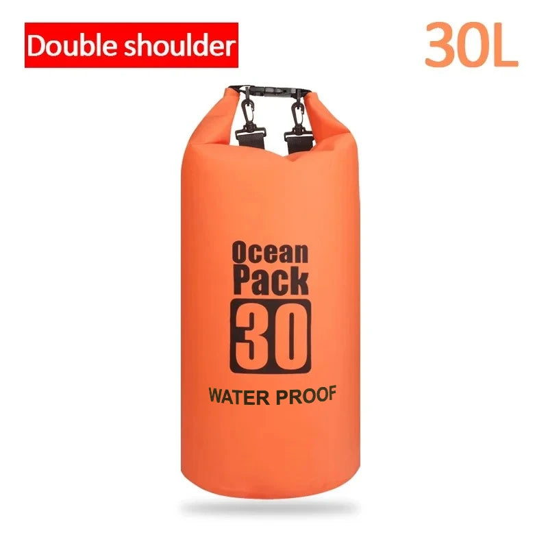 Dry PVC waterproof bags for men and women, 2L/5L/10L/20L/30L, outdoor swimming bucket bags, rafting bags