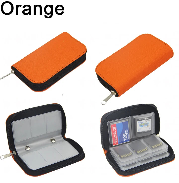 Memory Card Collect Bag SD Card Carrying Case Holder Wallet with 22 Slots for CF/SD/Micro SD/SDHC/MS/DS Card Bag Game Camera SD