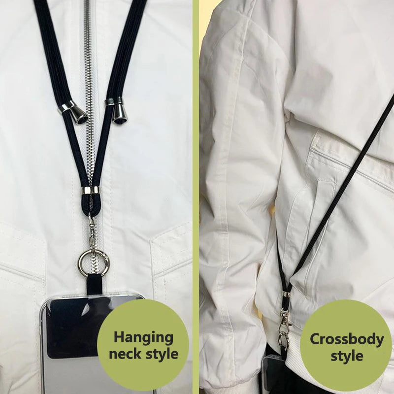 1pcs Crossbody Lanyard DYM Necklace Strap Universal Mobile Phone Adjustment Long Hanging Rope With Clip Anti-Lost Lanyard
