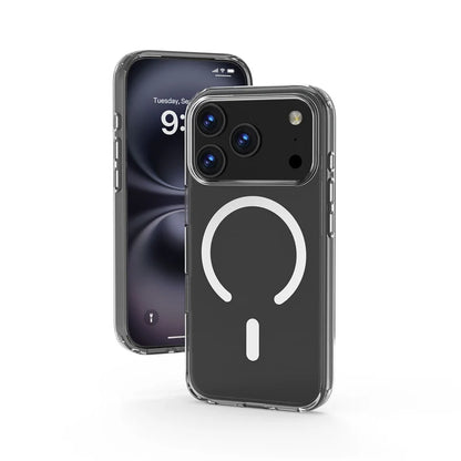 Luxury Clear Shockproof for Magsafe Magnetic Case For iPhone 17 Air 17Pro 17 Pro Max Wireless Charging Shockproof Hard PC Cover