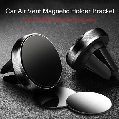 Car Magnetic Holder Universal Air Vent Mount Stand Accessories For iPhone Samsung Xiaomi Magnet Holder Stand in Car Mobile Phone