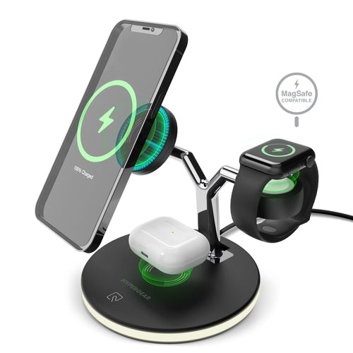 HyperGear MaxCharge 3-in-1 MagSafe Wireless Charging Stand – iPhone, Apple Watch & AirPods
