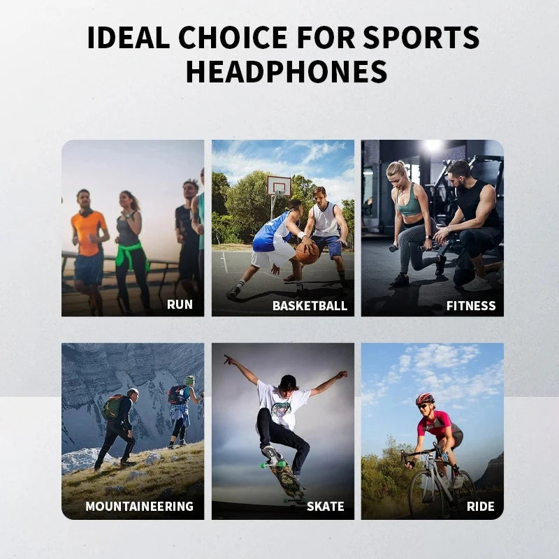 Bone Conduction IPX5 Headphones Bluetooth 5.4 Waterproof Wireless Sports Headset with Mic for Swimming Running Fitness Gym 2026