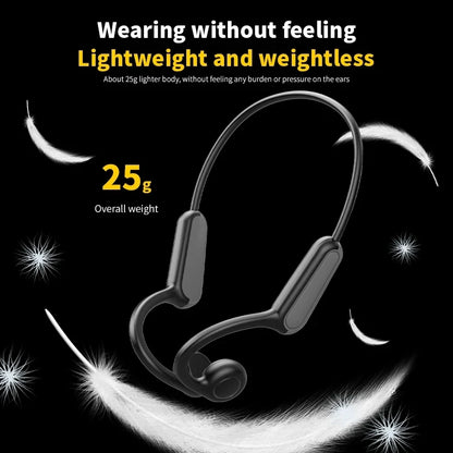 Bone Conduction IPX5 Headphones Bluetooth 5.4 Waterproof Wireless Sports Headset with Mic for Swimming Running Fitness Gym 2026