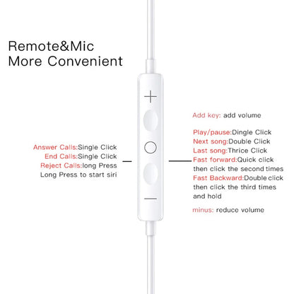 For Apple iPhone 14 Lighting Earphones 13 12 11 Pro Max XR XS X SE 7 8 6 Plus Bluetooth In Ear Wired Earbuds Phone Accessories