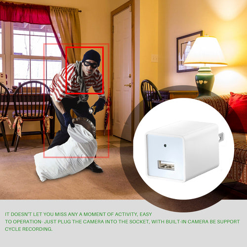 Hidden WiFi Camera – Mini HD 1080P Spy Camera with USB Charger Design