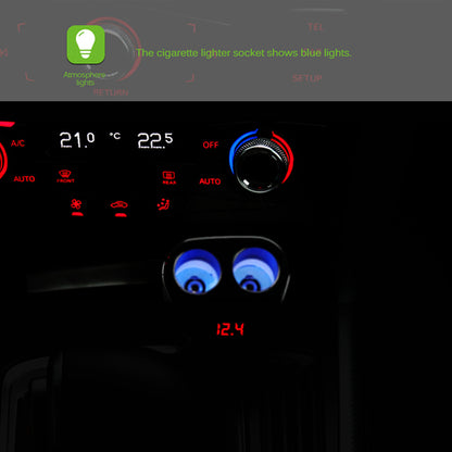 Dual USB Car Charger – 1-to-2 Cigarette Lighter Splitter for iPhone & Android