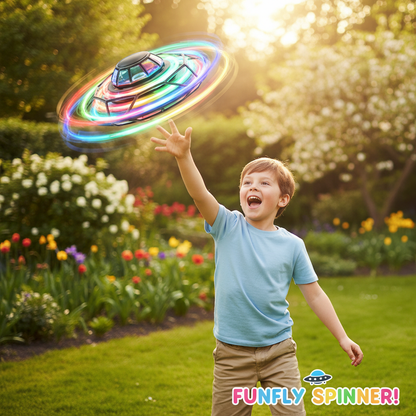 Flying Spinner – Handstart UFO Flugspielzeug für Kinder & Erwachsene