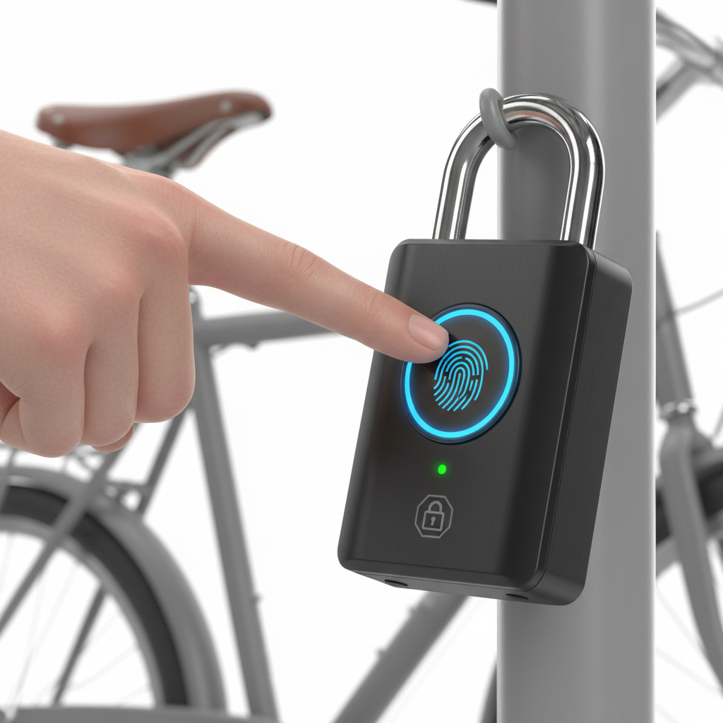 Fingerabdruckschloss – Intelligentes schlüsselloses Vorhängeschloss mit biometrischer Sicherheit