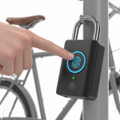 Fingerabdruckschloss – Intelligentes schlüsselloses Vorhängeschloss mit biometrischer Sicherheit