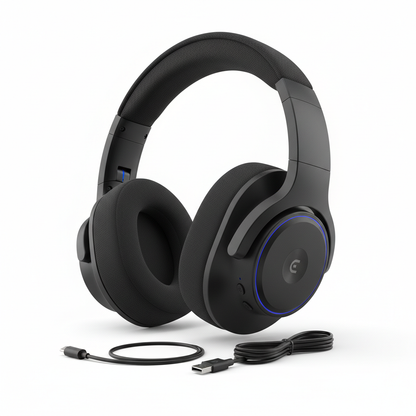Ergonomic Wireless Headphones – Comfortable Over-Ear Bluetooth Headphones