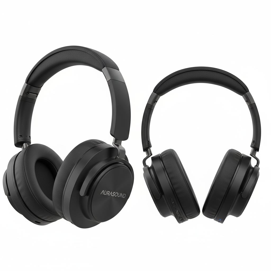 Ergonomic Wireless Headphones – Comfortable Over-Ear Bluetooth Headphones