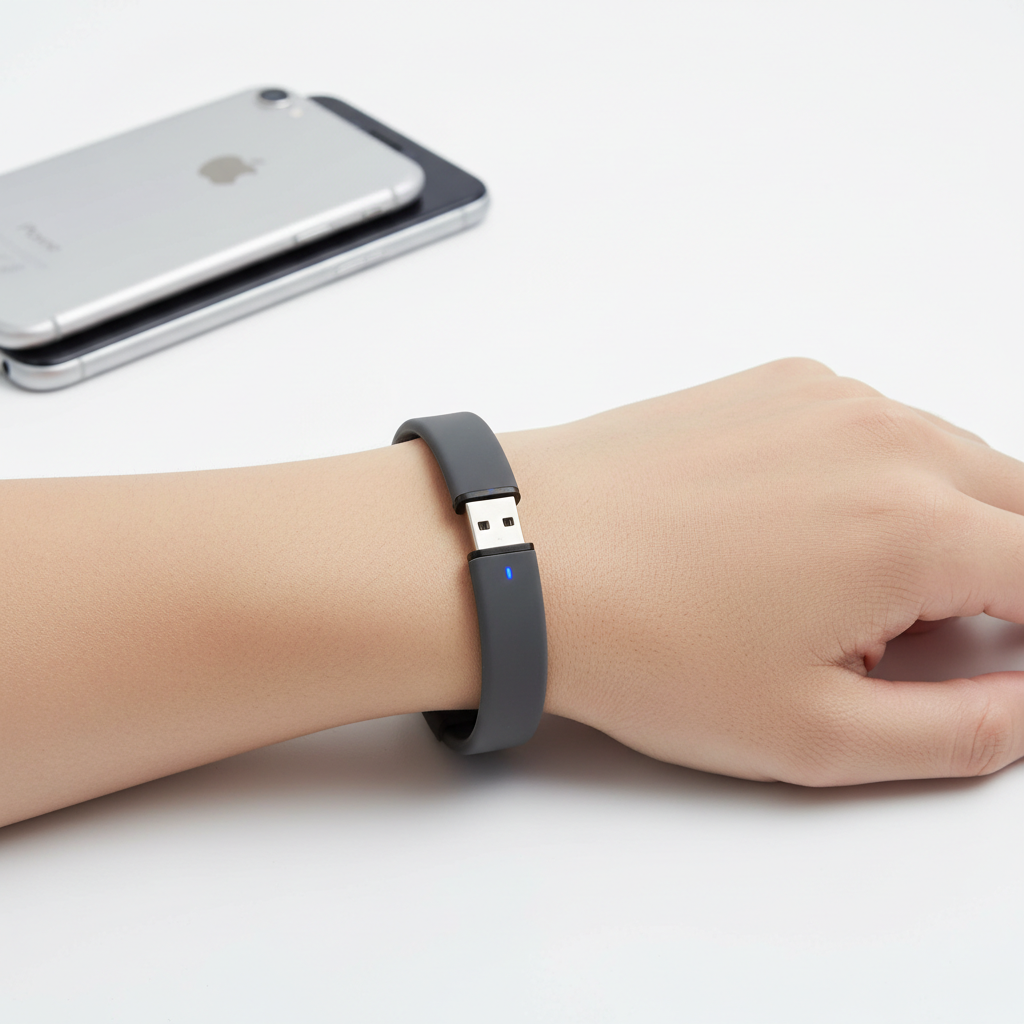 Charging Bracelet – Wearable USB Charger Bracelet for iPhone & Android