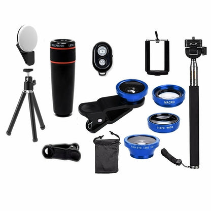 11-in-1 Smartphone Camera Lens Kit – Wide Angle, Macro & Fisheye Lenses for iPhone & Android