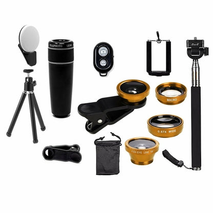 11-in-1 Smartphone Camera Lens Kit – Wide Angle, Macro & Fisheye Lenses for iPhone & Android