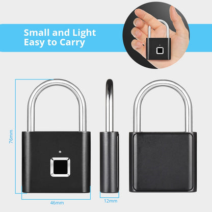 Fingerprint Lock – Smart Keyless Padlock with Biometric Security